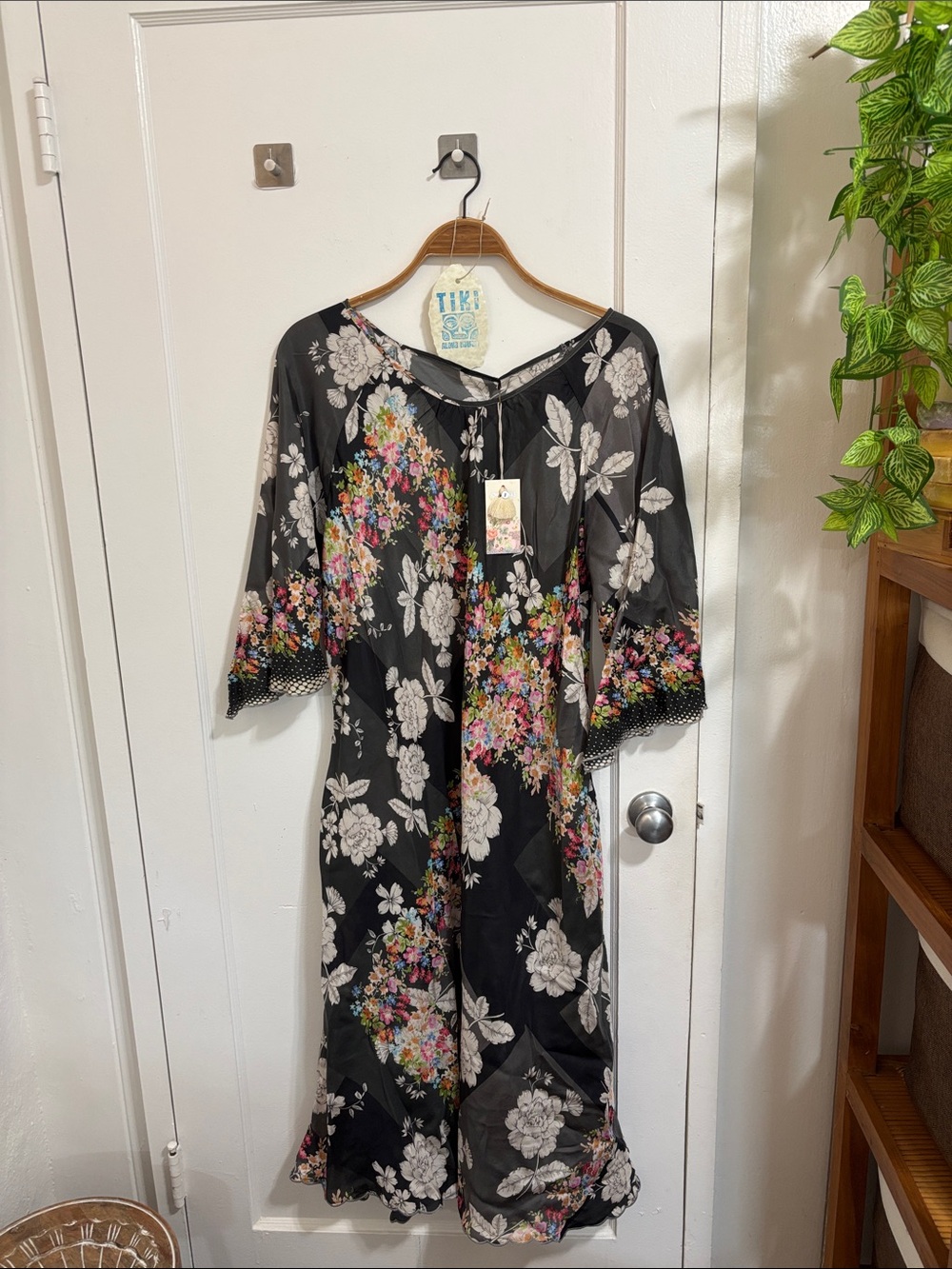 Johnny Was Silk Floral Print Dress XL NWT & Box